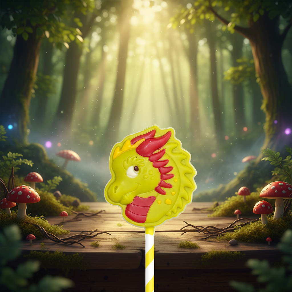 Lecca-lecca al cioccolato bianco e drago 20g