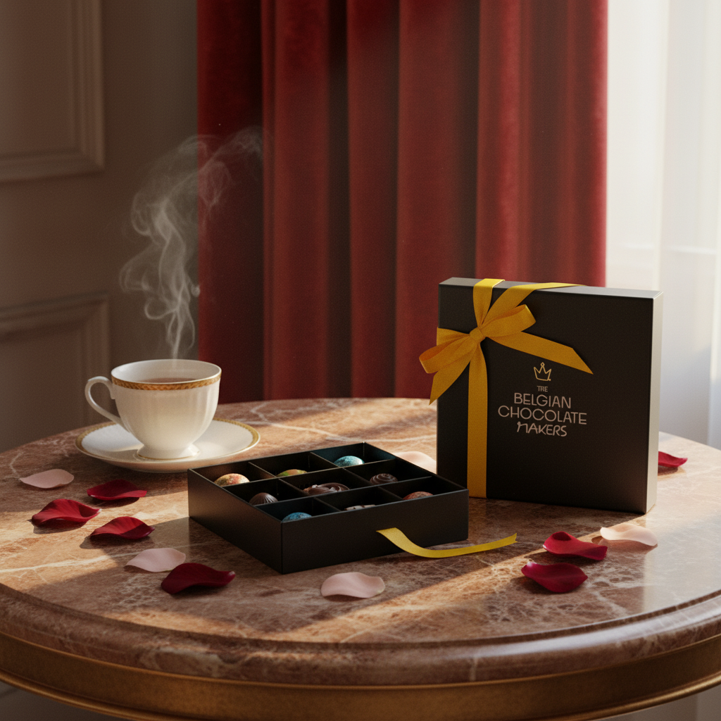 Scatola di 9 praline al cioccolato Black Temptation 135g