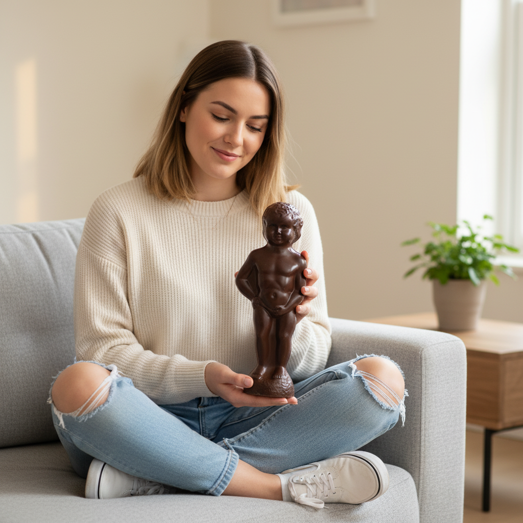 Manneken Pis al cioccolato fondente 450g