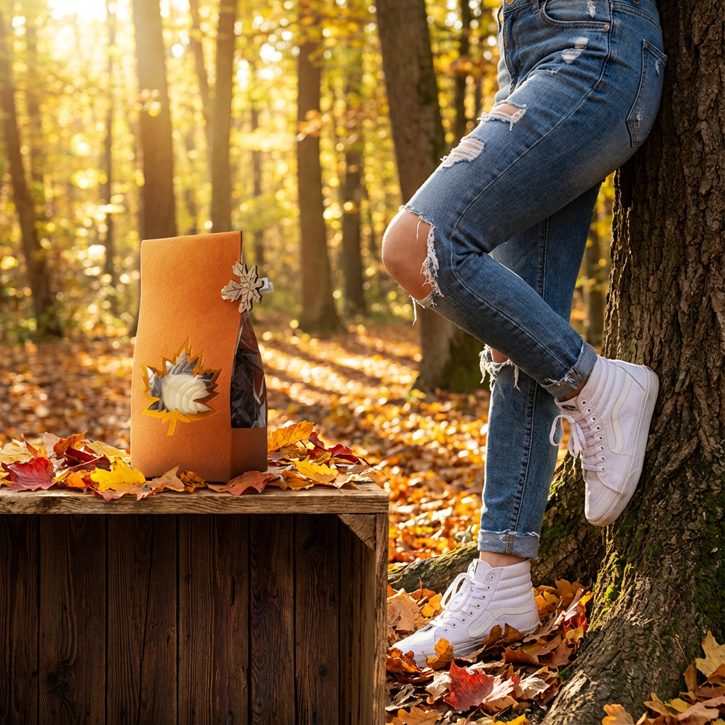 Miscela di foglie autunnali di cioccolato