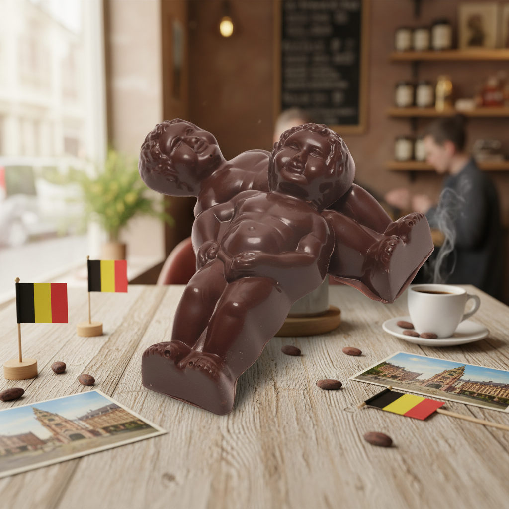 Manneken Pis al cioccolato fondente 2x20g