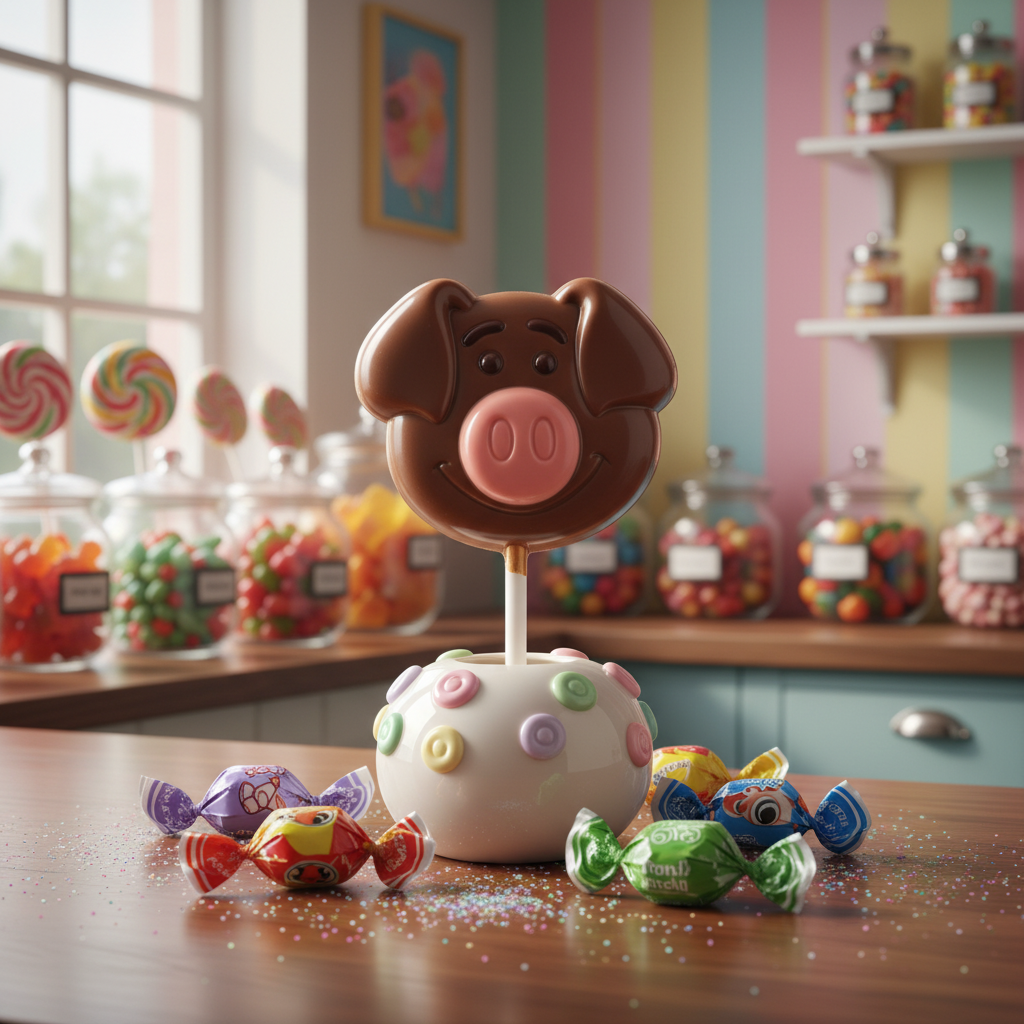 Lecca-lecca di cioccolato al latte 20g