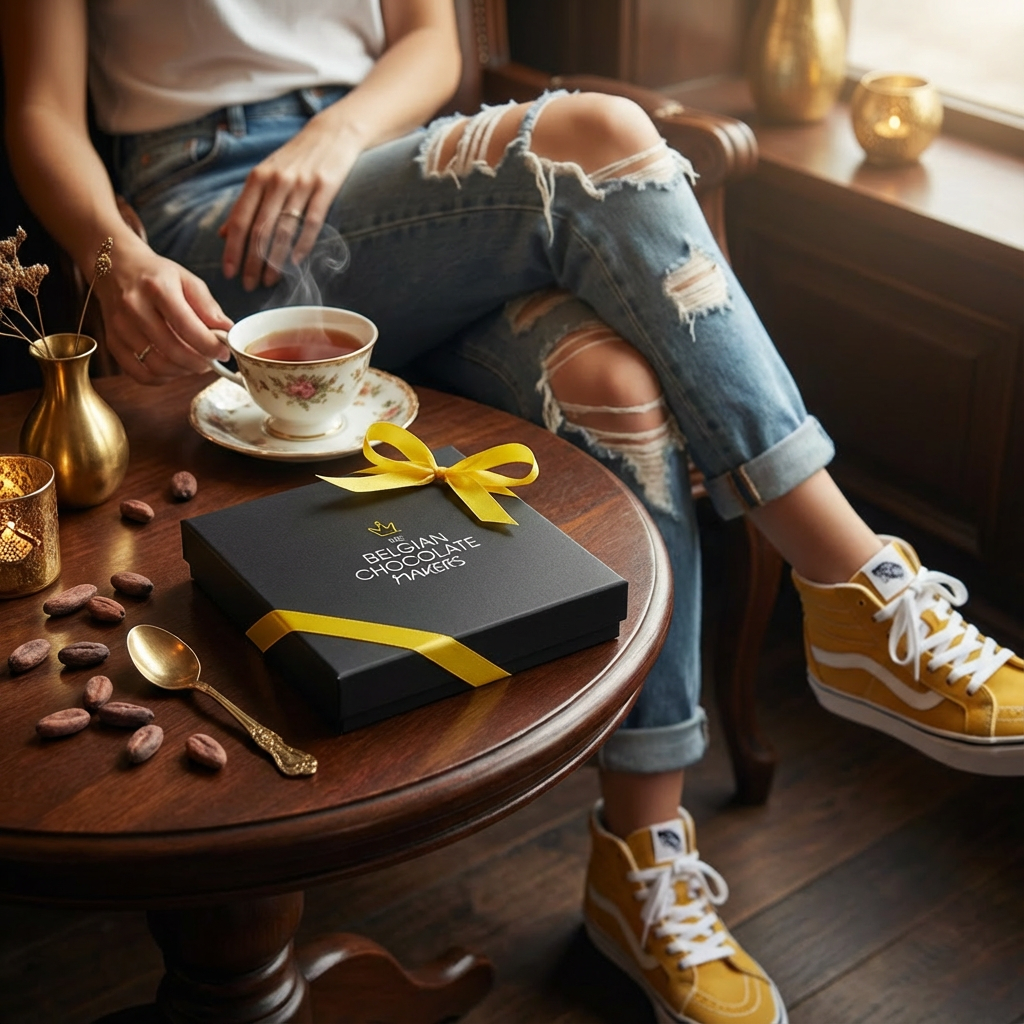 Scatola di 9 tartufi al cioccolato Black Temptation 135g