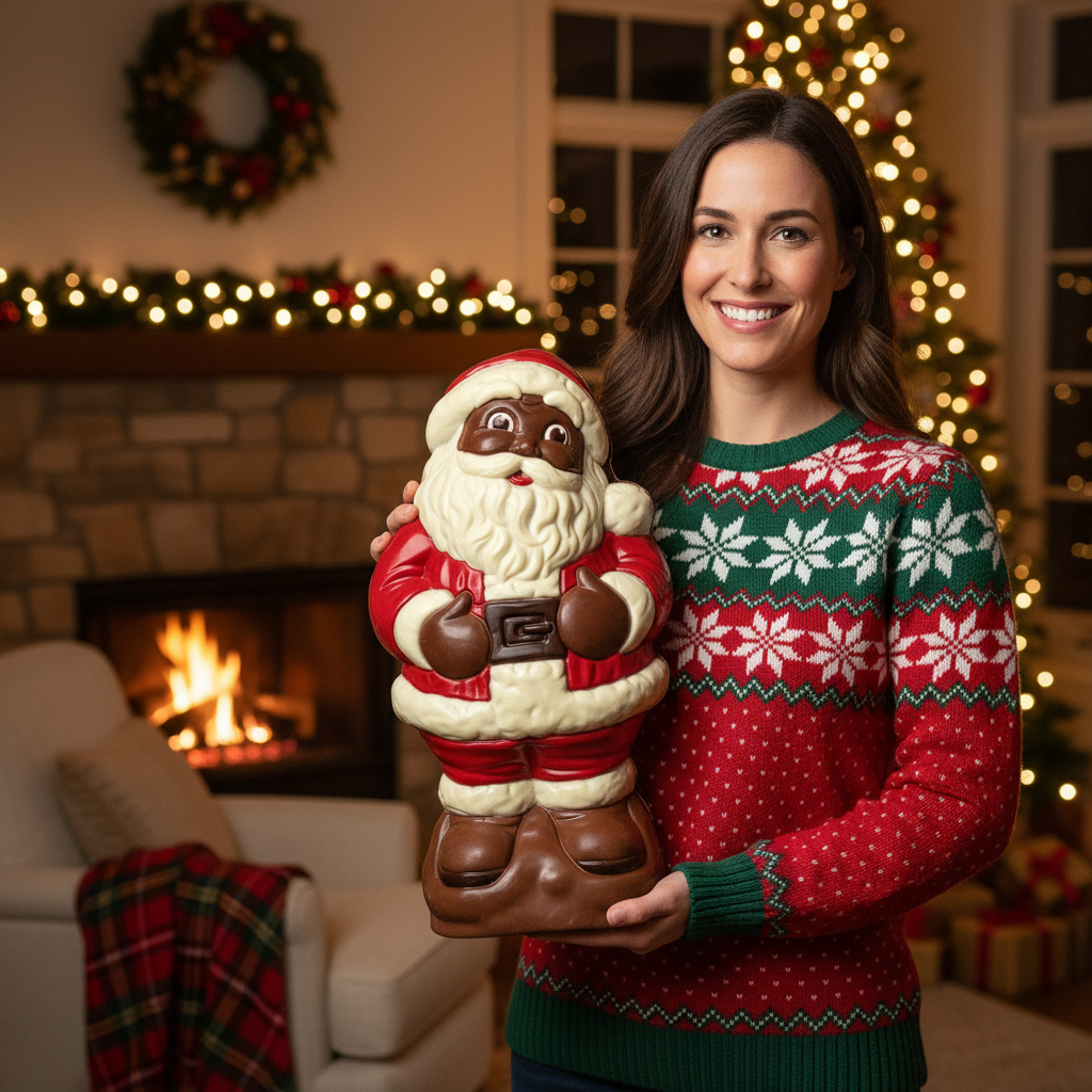 Babbo Natale di cioccolato al latte 3 kg