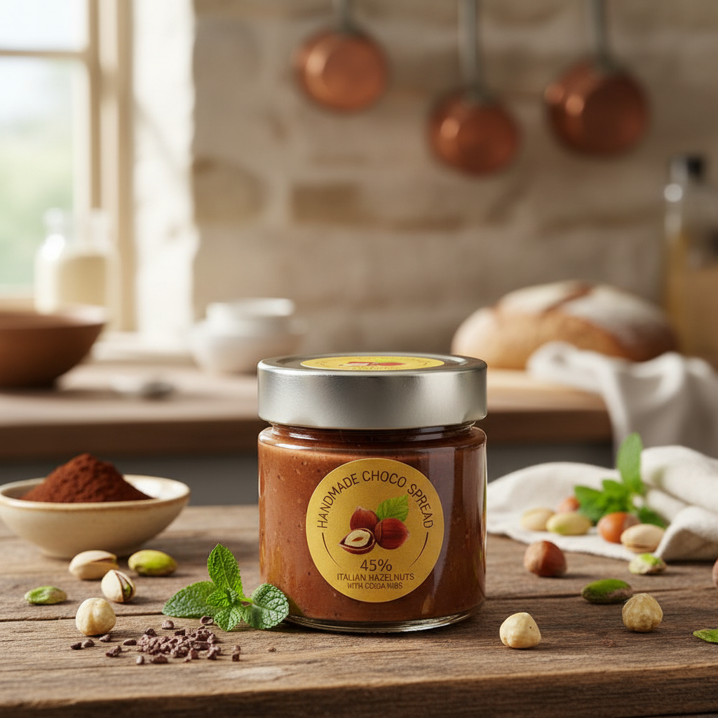 Crema spalmabile al 55% di nocciole italiane del Piemonte 250g