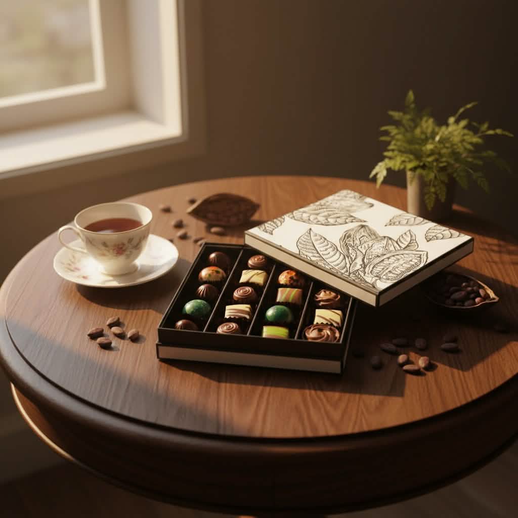 Scatola Prestige da 20 praline di cioccolato