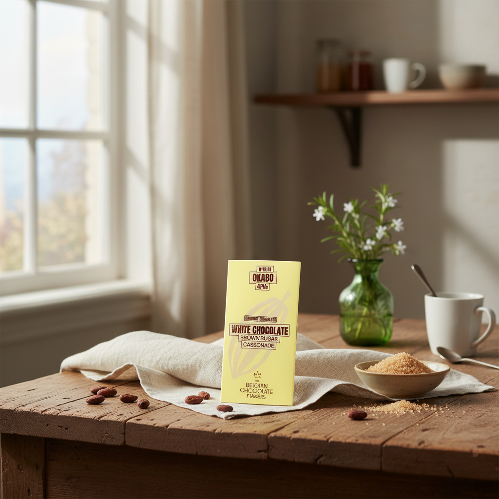 Tavoletta di cioccolato bianco con zucchero di canna 41%