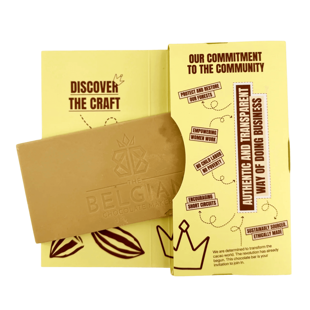 Tavoletta di cioccolato bianco con zucchero di canna 41%