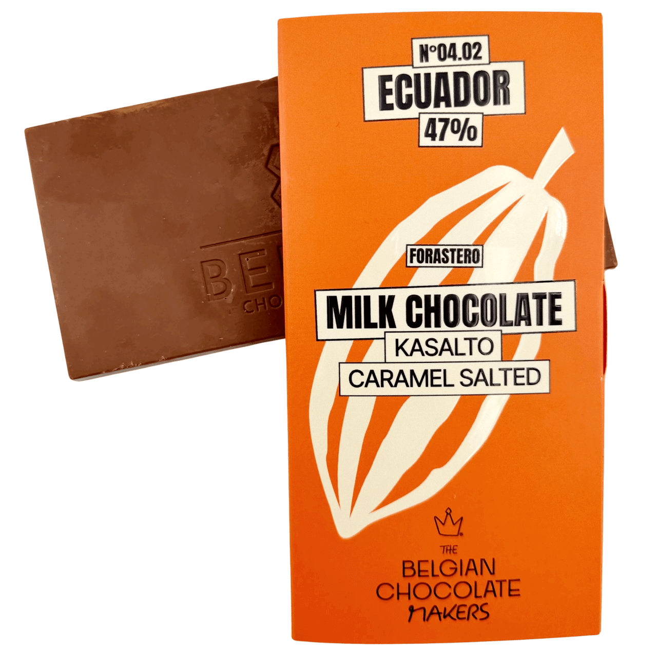 Tavoletta di cioccolato Kasalto origine Ecuador 47% caramello salato