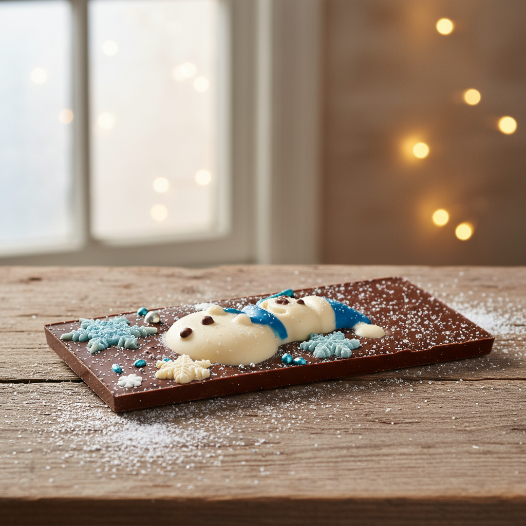 Tavoletta invernale al cioccolato fondente 120g