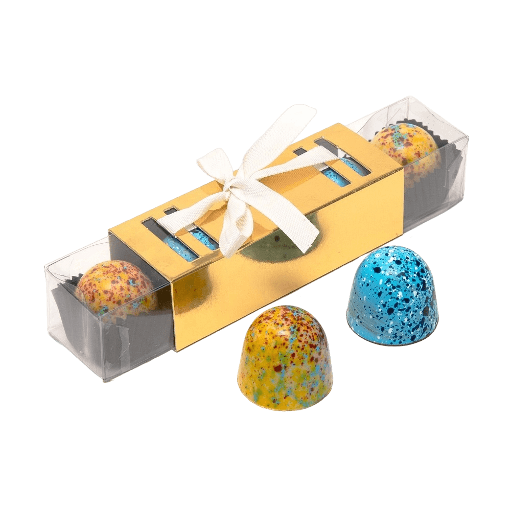 Bastoncino di praline di mango e caramello salato