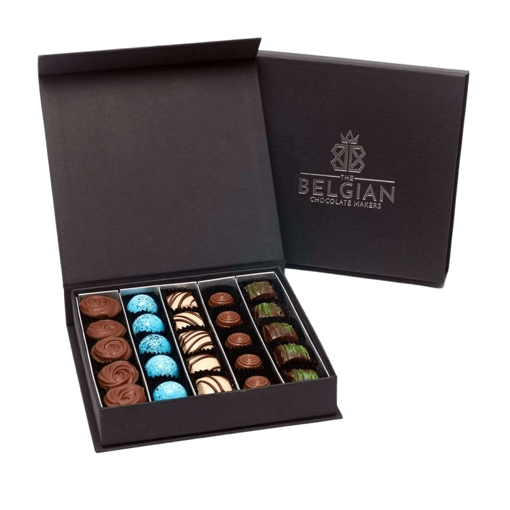 Scatola di lusso da 25 praline di cioccolato