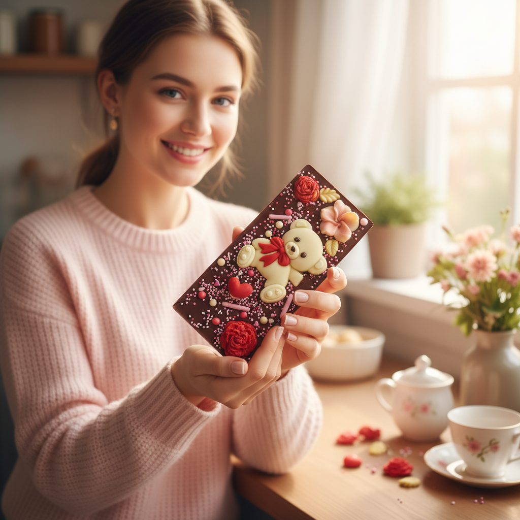 Tavoletta di cioccolato fondente Love Bear 120g