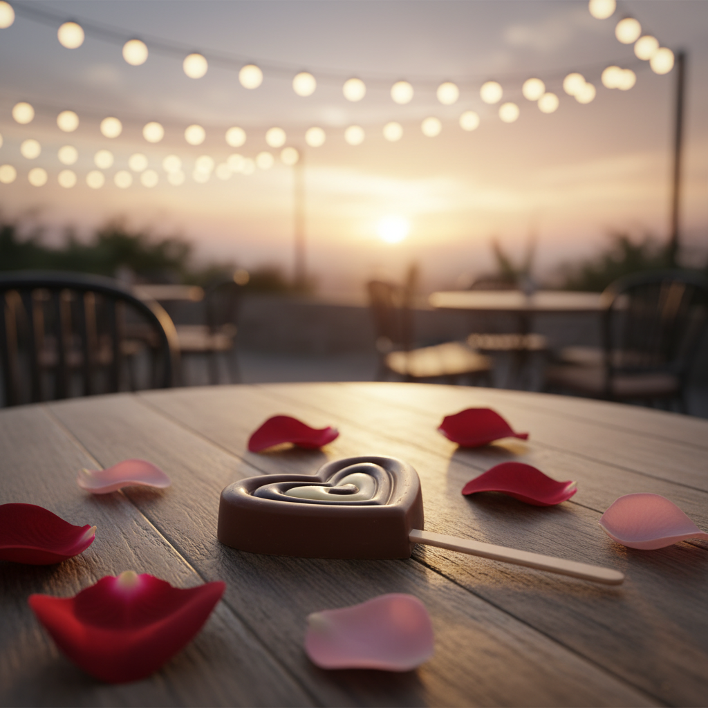 Lecca lecca lecca a tre cioccolatini a cuore 20g