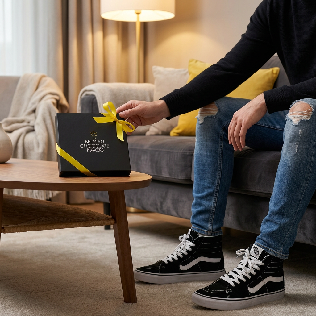 Scatola di 9 tartufi al cioccolato Black Temptation 135g