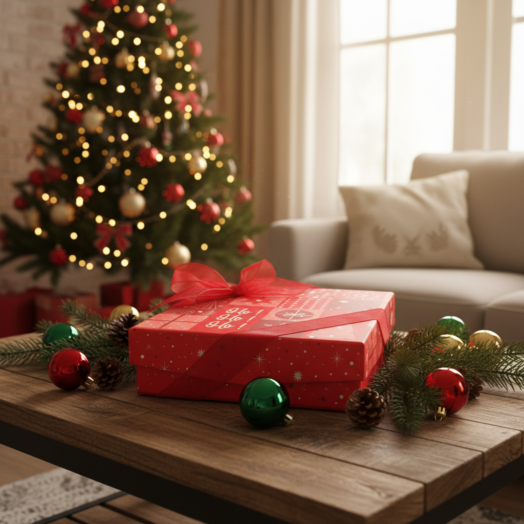 Scatola di 9 praline di Natale ho-ho-ho 135g