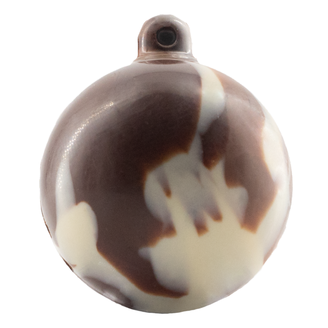 Ciotola natalizia festiva di cioccolato bianco, al latte e fondente 60g