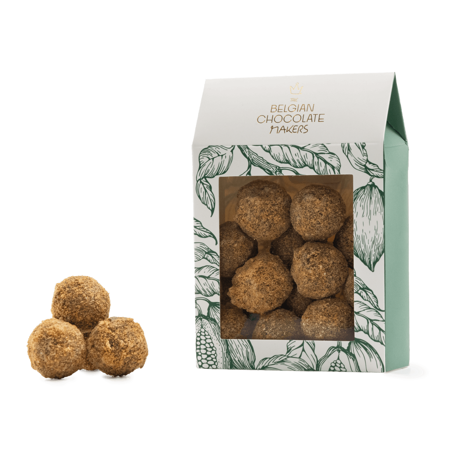 Sacchetto di tartufi belgi con copertura di speculoos 160g