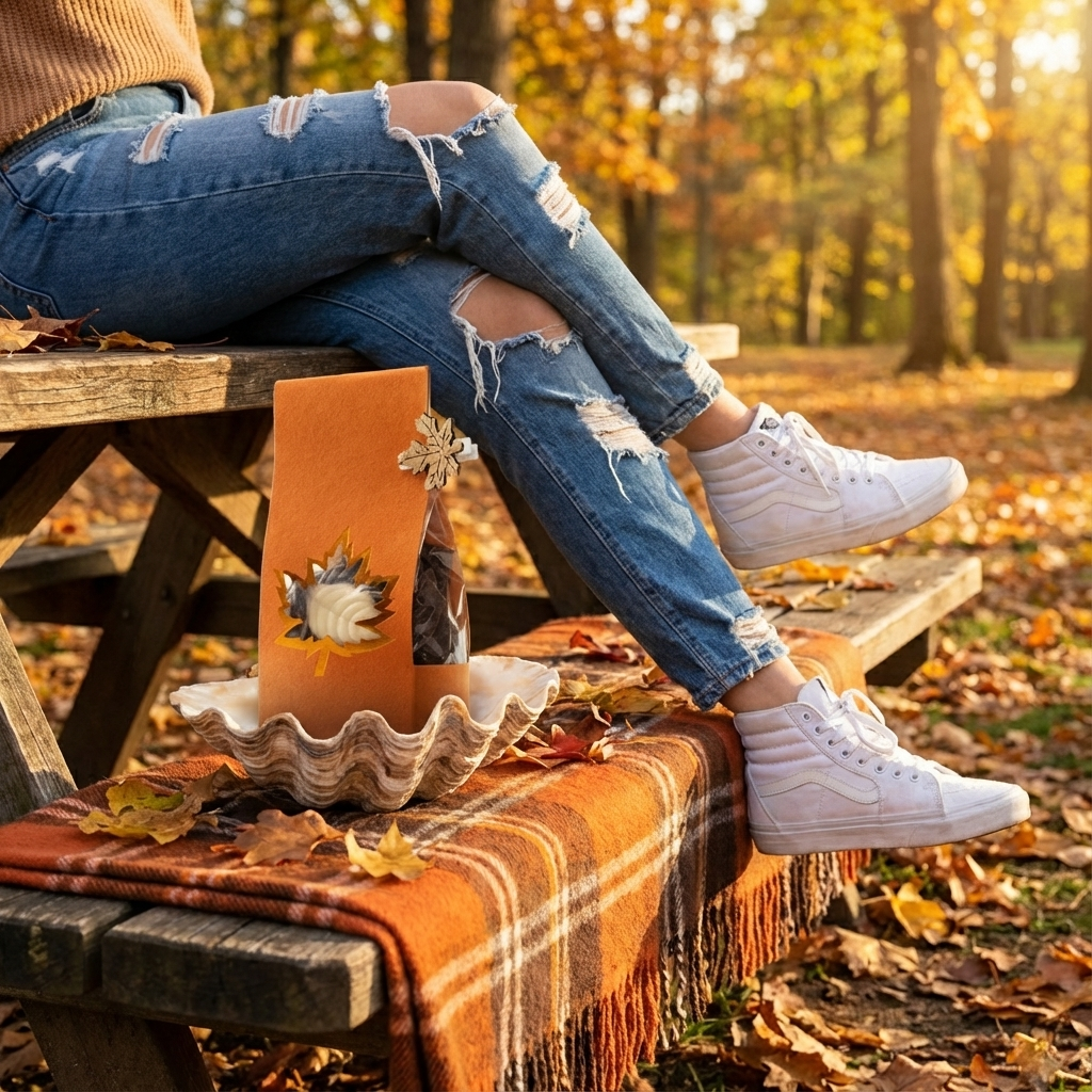Miscela di foglie autunnali di cioccolato