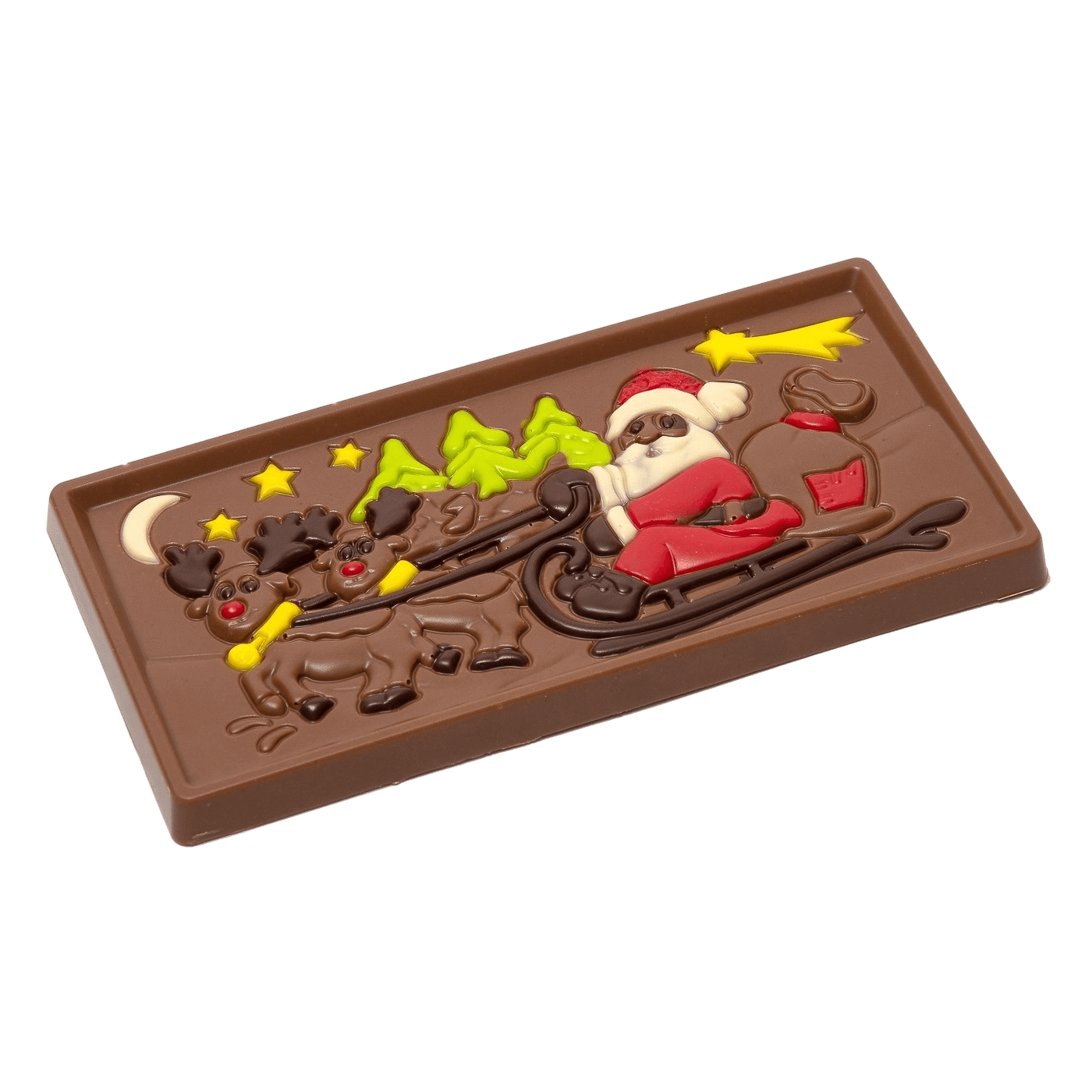 Tavoletta di cioccolato al latte Santa on a sledge 105g