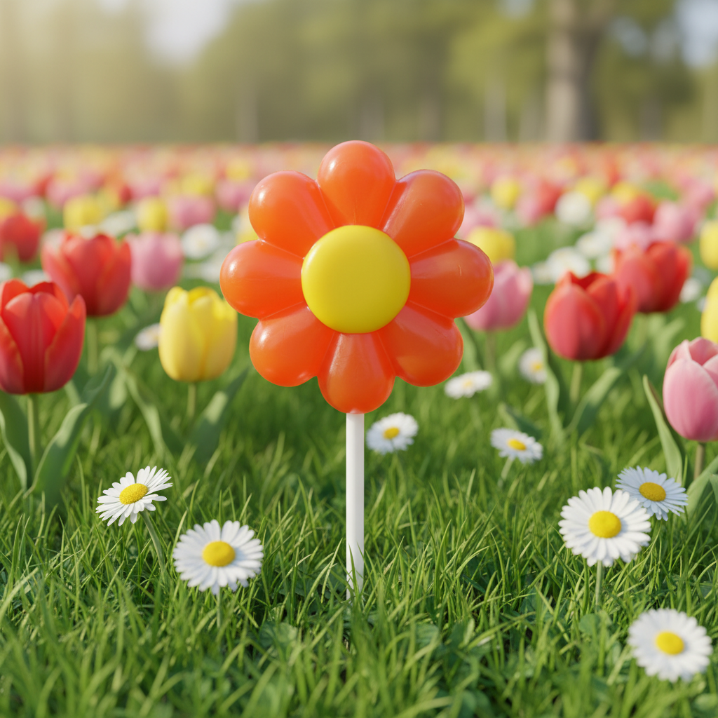 Lecca-lecca al cioccolato bianco e fiori d'arancia 20g