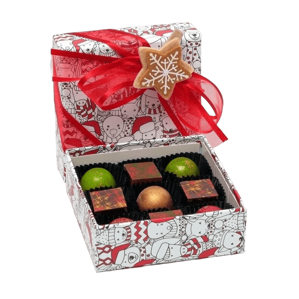 Scatola di Natale 9 praline 135g
