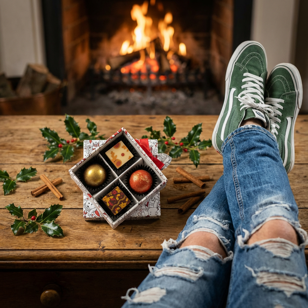 Scatola di Natale 4 praline 50g