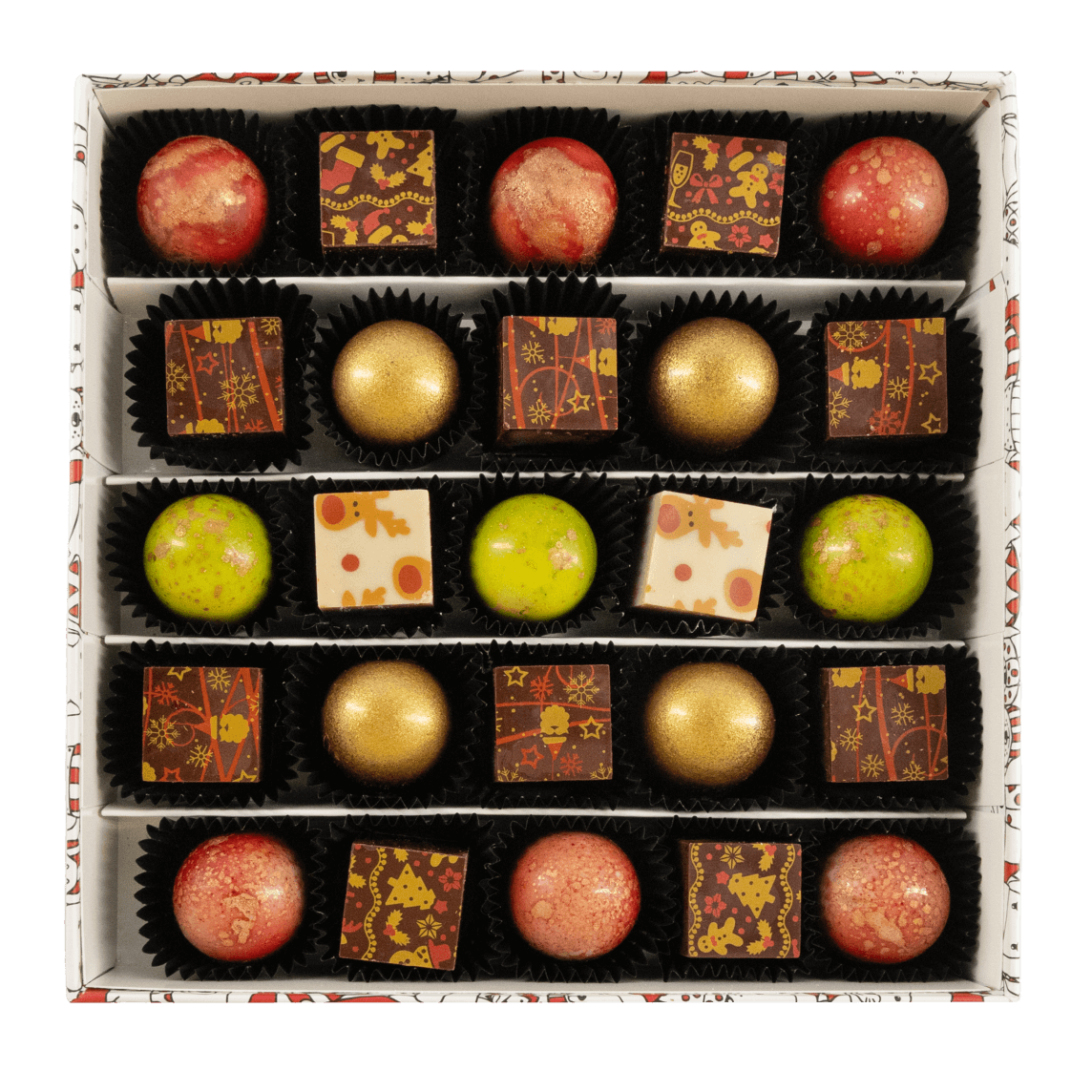 Scatola di Natale 25 praline 375g