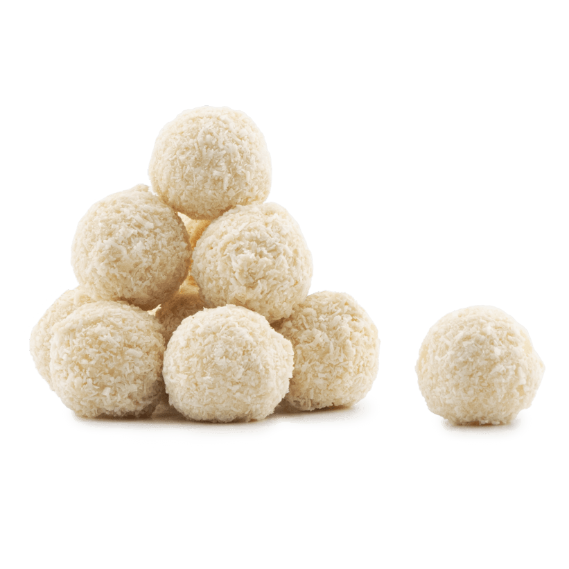Sacchetto di tartufi belgi con copertura di cocco 160g