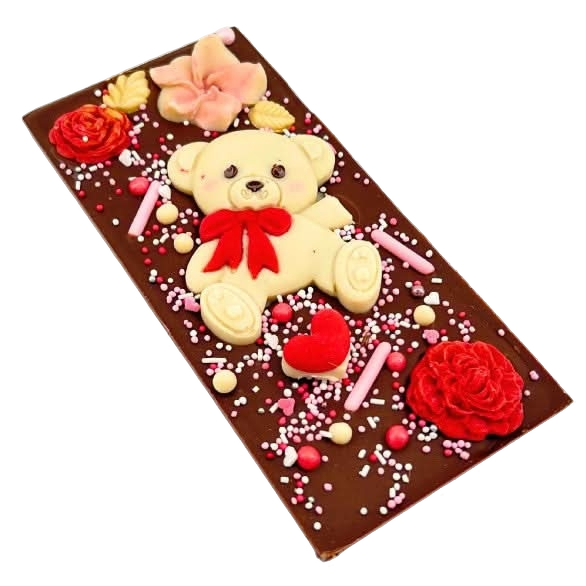 Tavoletta di cioccolato fondente Love Bear 120g