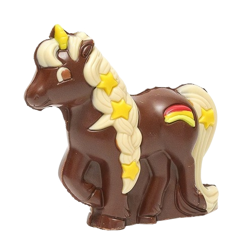 Unicorno di cioccolato fondente 90g