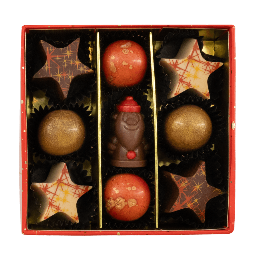 Scatola di 9 praline di Natale ho-ho-ho 135g